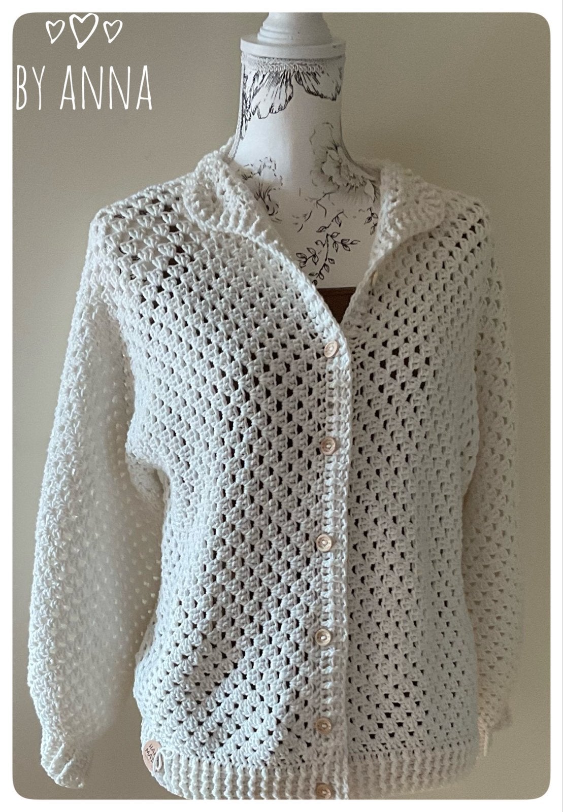 Handgemaakt gehaakt vest, wit, maat M, Ophalen of Verzenden, Nieuw, Maat 38/40 (M), Wit