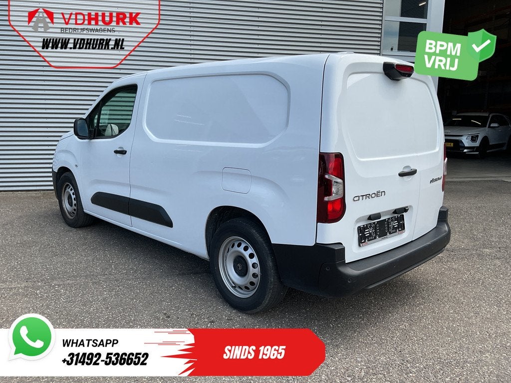 Citroën E-Berlingo 50 kWh 345 km WLTP L2 Carplay/ Snellader, Gebruikt, Citroën, Wit, Origineel Nederlands