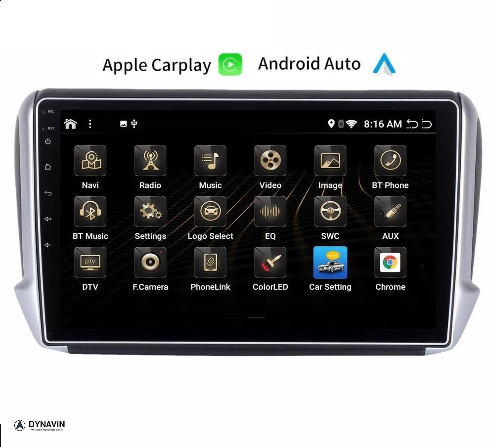 peugeot 208 autoradio navigatie carkit android auto Dynavin, Ophalen of Verzenden, Dynavin, VERKOOP@INBOUWNAVIGATIE.COM, Oberonweg 262 3208pg