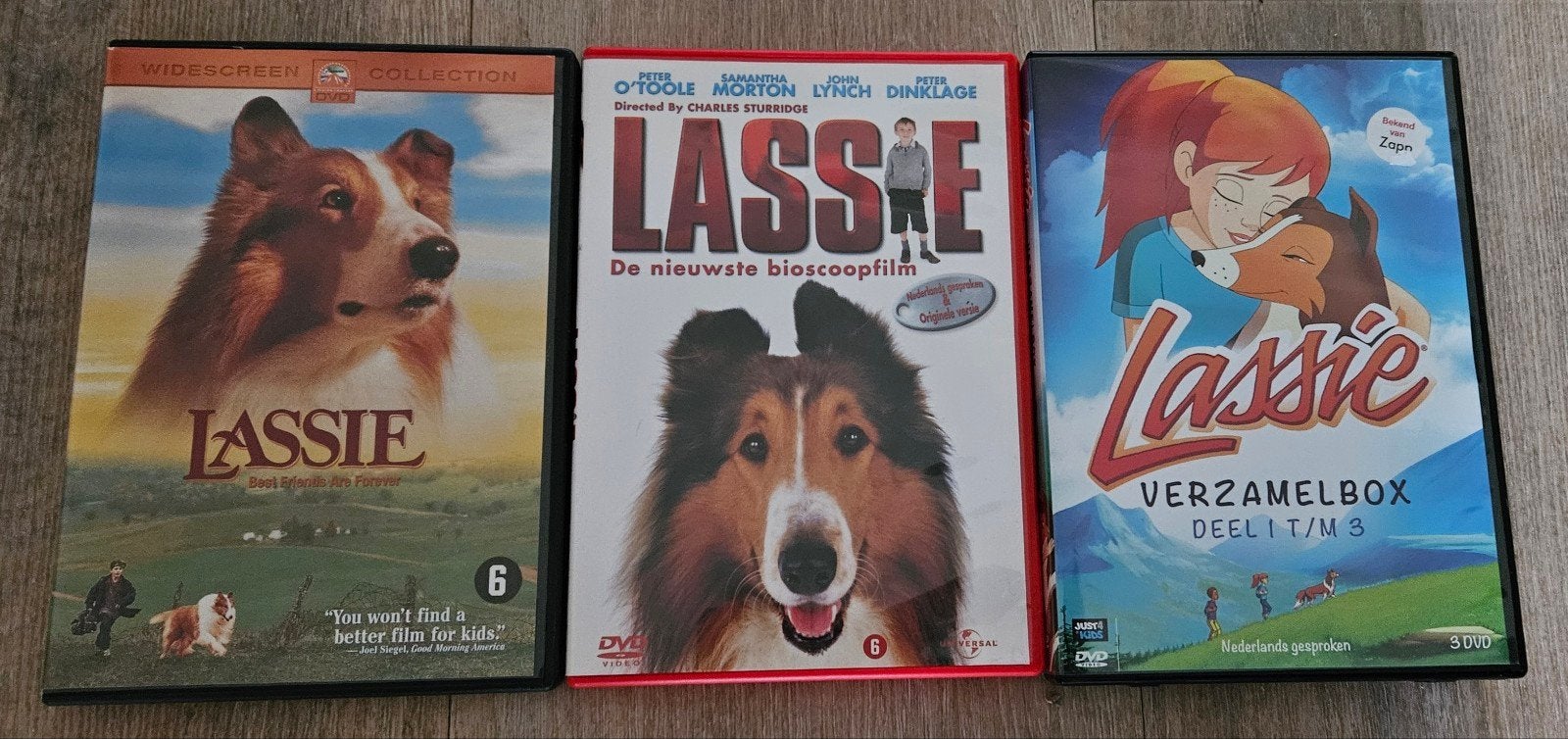 Lassie DVD Collectie - 2 films en tekenfilm, Avontuur, Gebruikt, Alle leeftijden, Boxset
