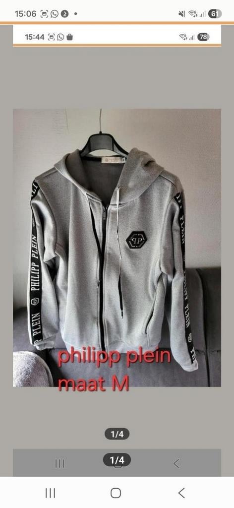 Philipp plein vest maat M €80, Kleding | Heren, Ophalen of Verzenden