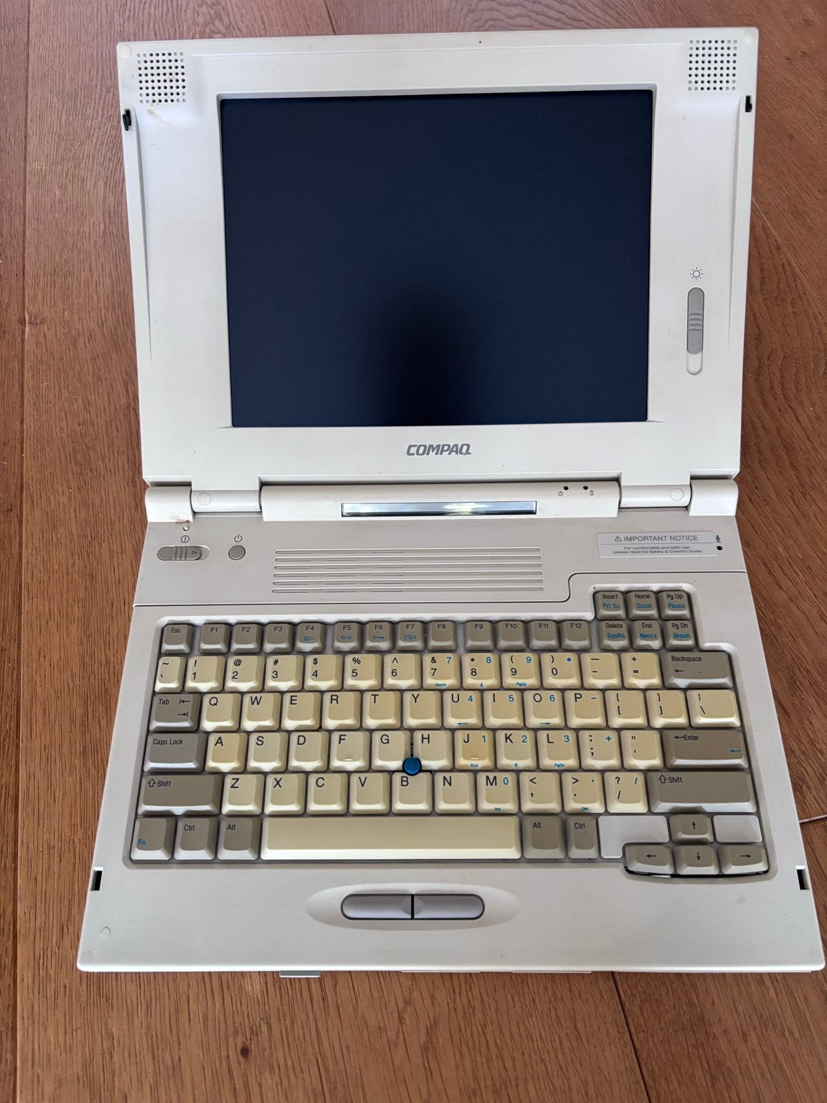 Vintage Compaq LTE 5100 Laptop met Lader en Tas, Computers en Software, Vintage Computers, Ophalen of Verzenden