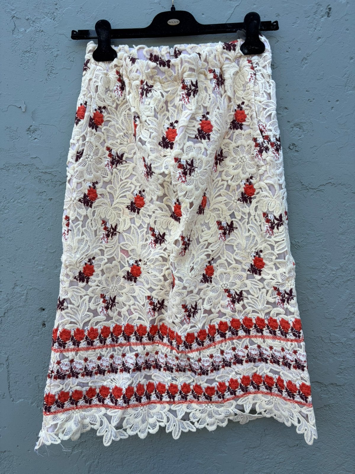 Avdw Antwerp rok skirt lace Kant, Ophalen of Verzenden, Zo goed als nieuw, Overige kleuren, Onder de knie