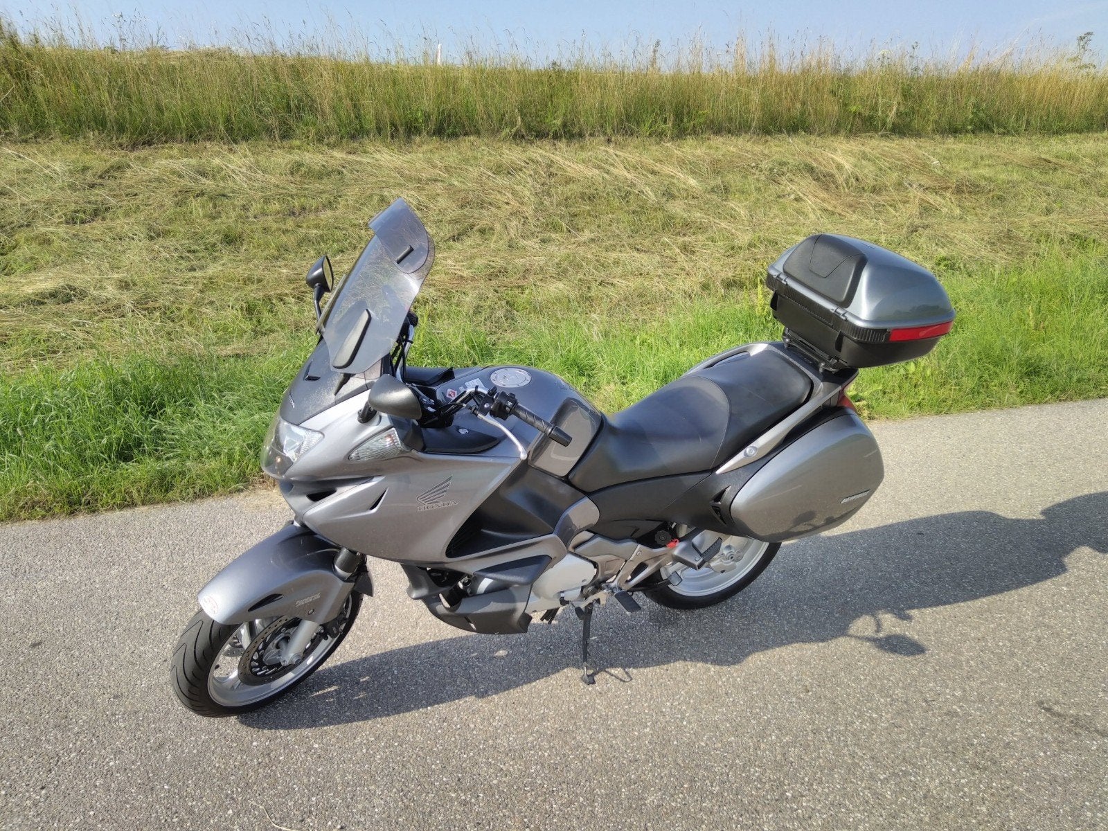 topkoffer voor een Deauville 700 zilver, Ophalen, Gebruikt