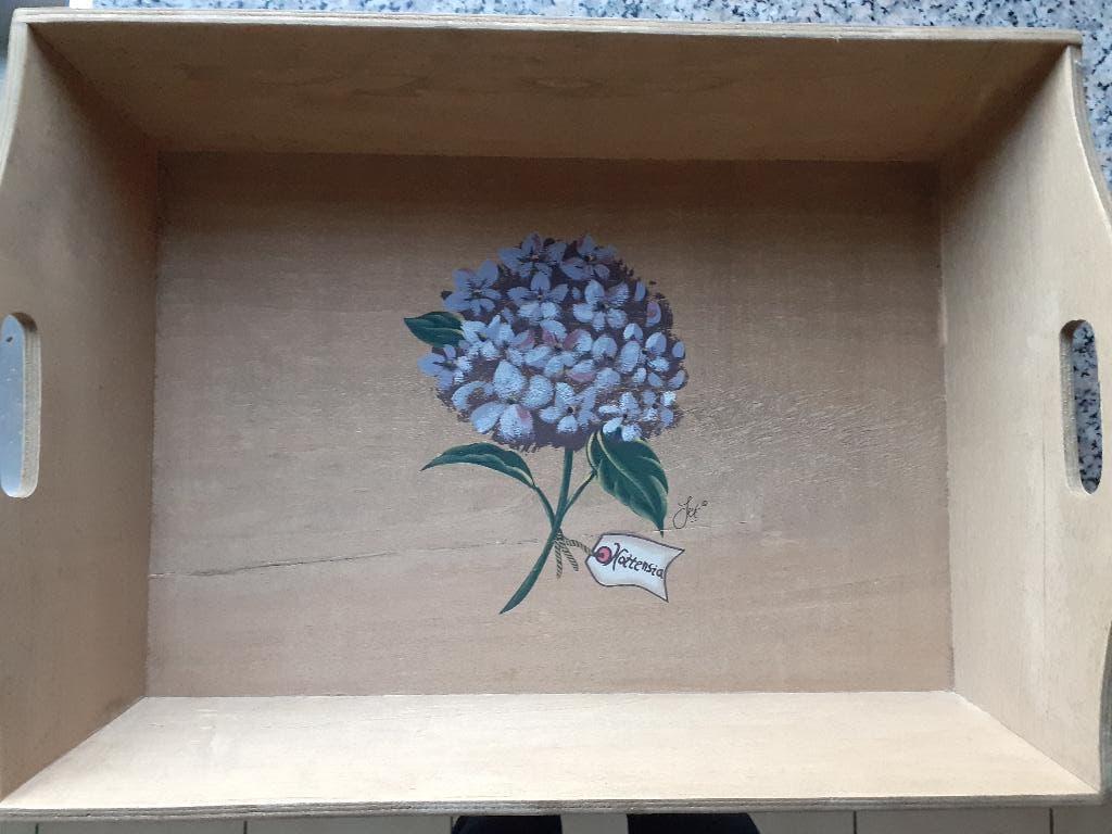 dienblad hortensia Jet by ter Steege nieuw, Huis en Inrichting, Ophalen of Verzenden, Nieuw, Rechthoekig, Hout
