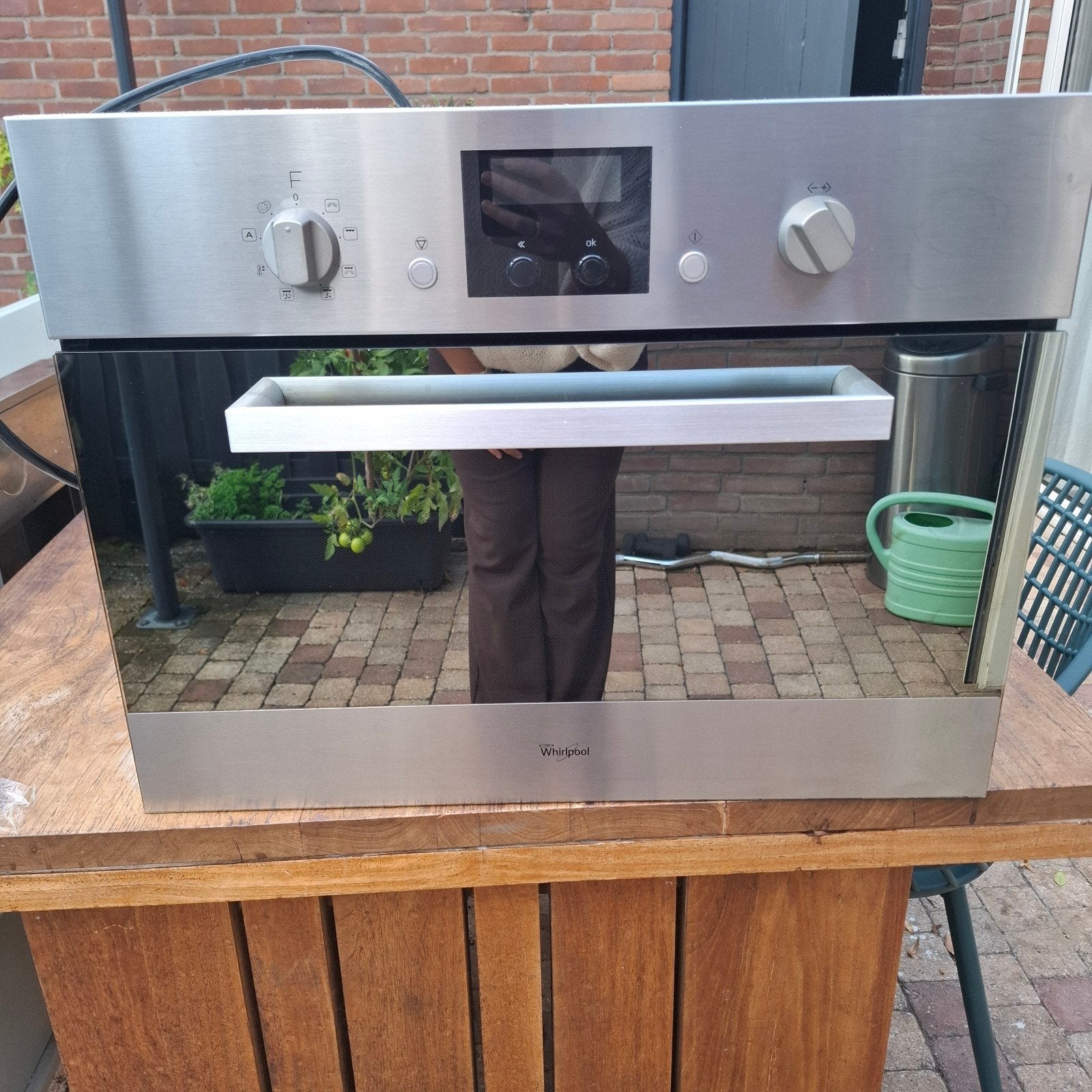Whirlpool AMW 545/IX Combi-magnetron- Gebruikt, Ophalen, Whirlpool, Gebruikt, Combi-oven