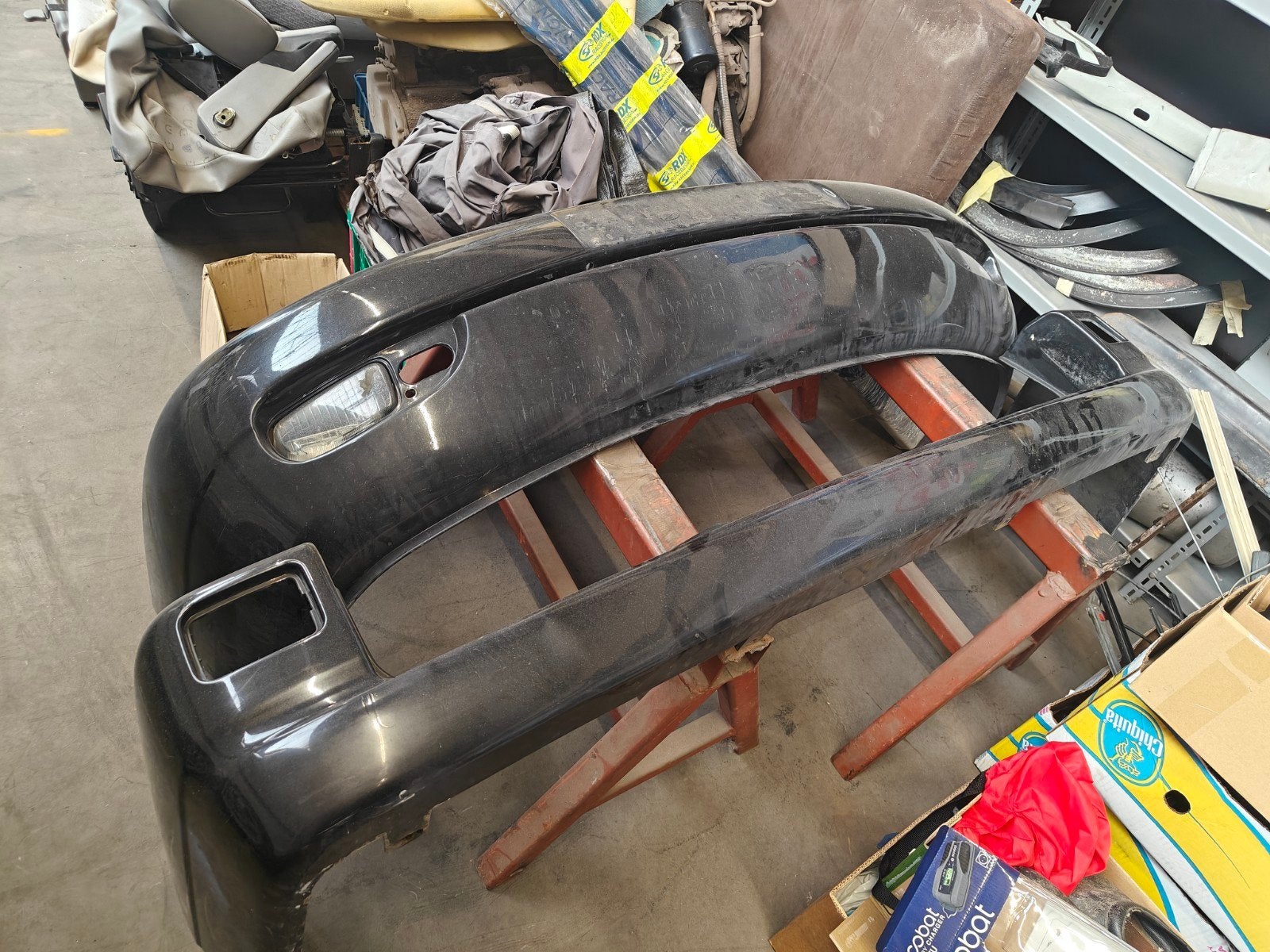 Volkswagen T4 Voorbumper + Achterbumper zwart metallic, Ophalen, Volkswagen, Bumper
