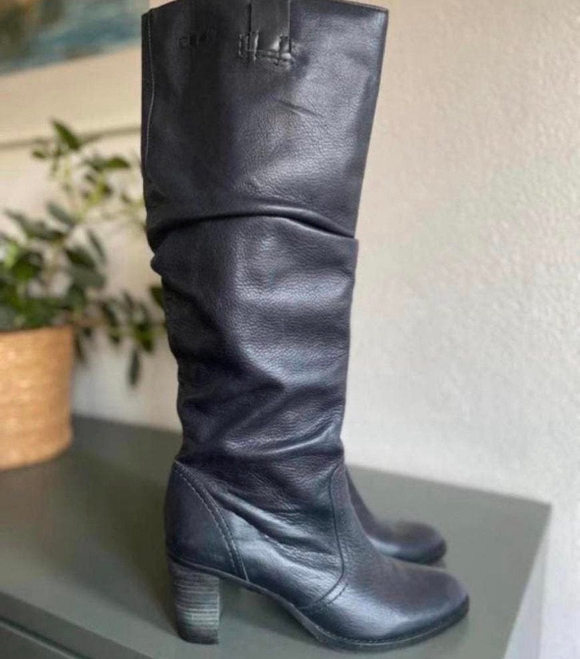 Collori by Noë Leren Laarzen Maat 39, Hoge laarzen, Blauw, Ophalen of Verzenden, Zo goed als nieuw