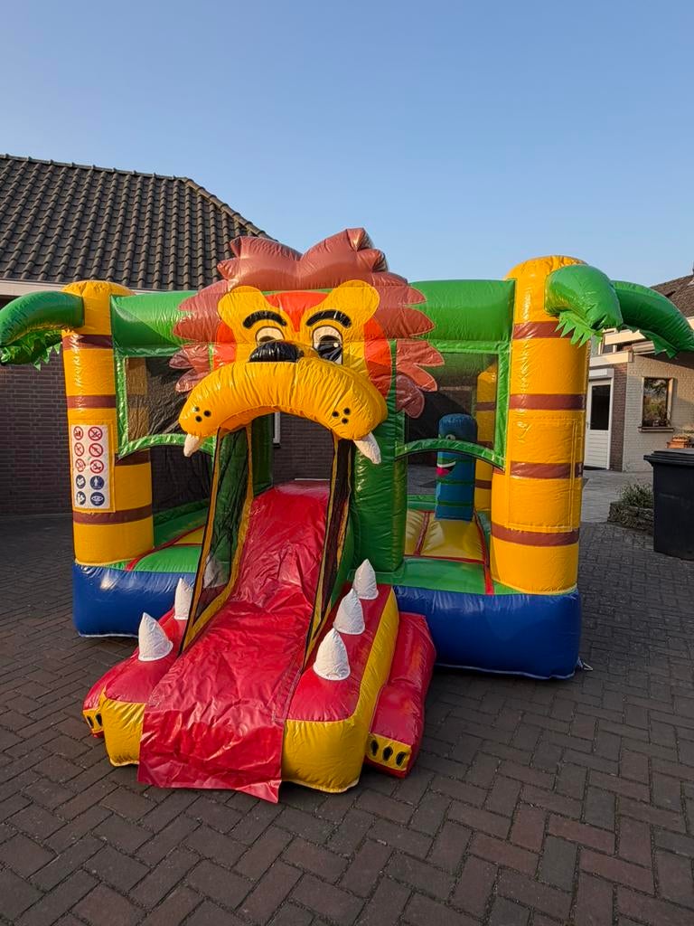 Springkussen Leeuw Te Huren / Nieuw in ons assortiment, Ophalen, Zo goed als nieuw