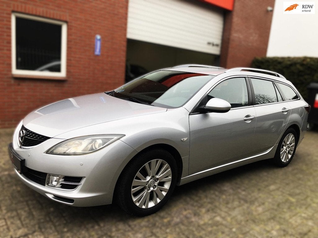 Mazda 6 Sportbreak 2.0 Sport 147pk/Xenon/PDC/Cruise/Top!, Auto's, Mazda, Voorwielaandrijving, Stof, Gebruikt, Zwart