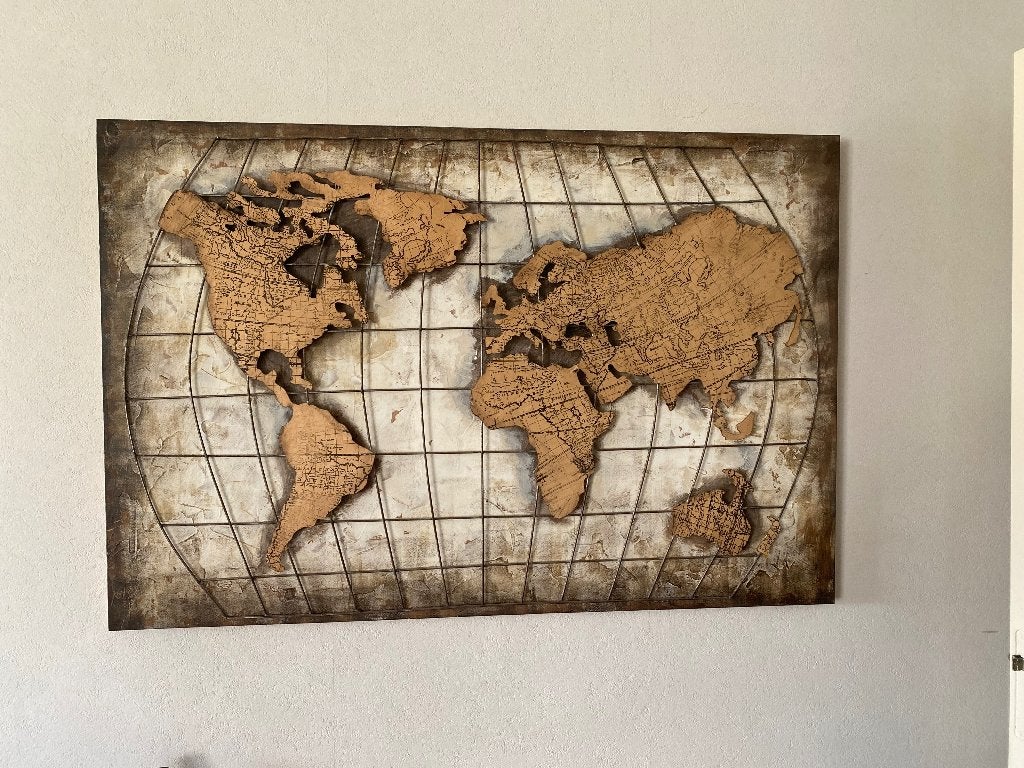 Wereldkaart houten schilderij, Ophalen, Overige onderwerpen