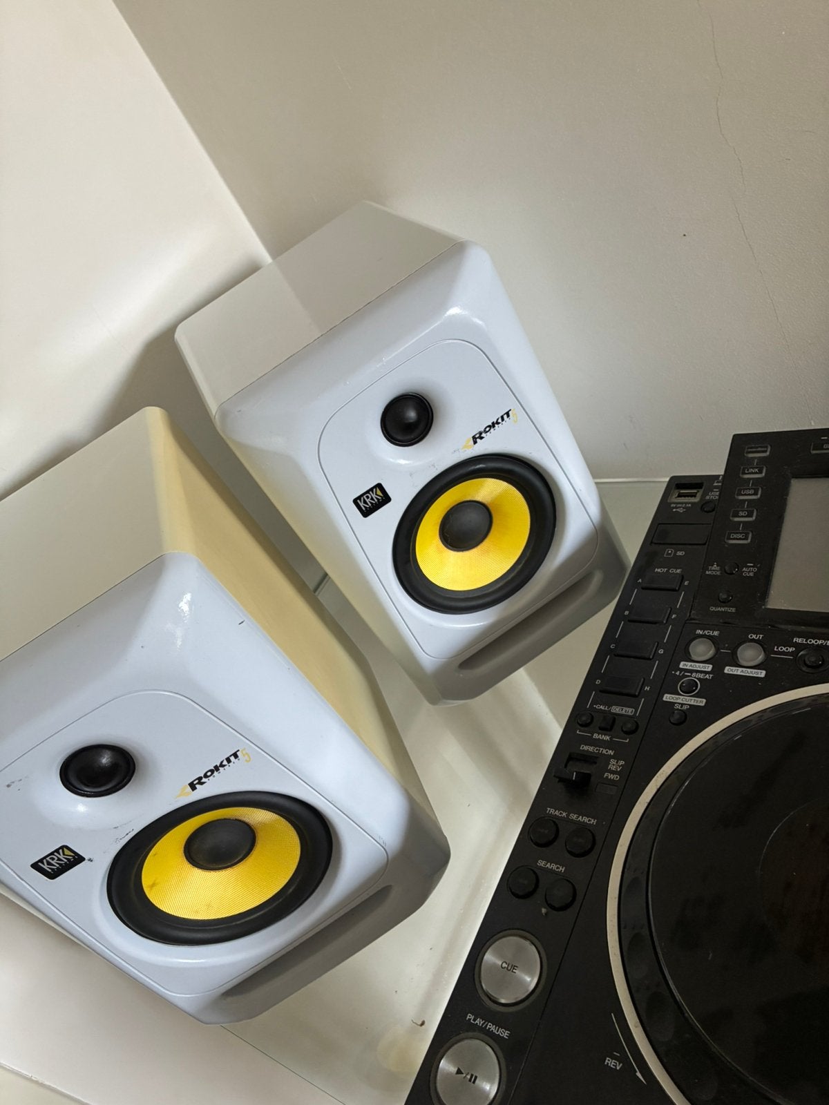 KRK Rokit 5 G3 RP5G3W set van 2, Audio, Tv en Foto, Luidsprekers, Ophalen, Gebruikt, Studiomonitor, KRK