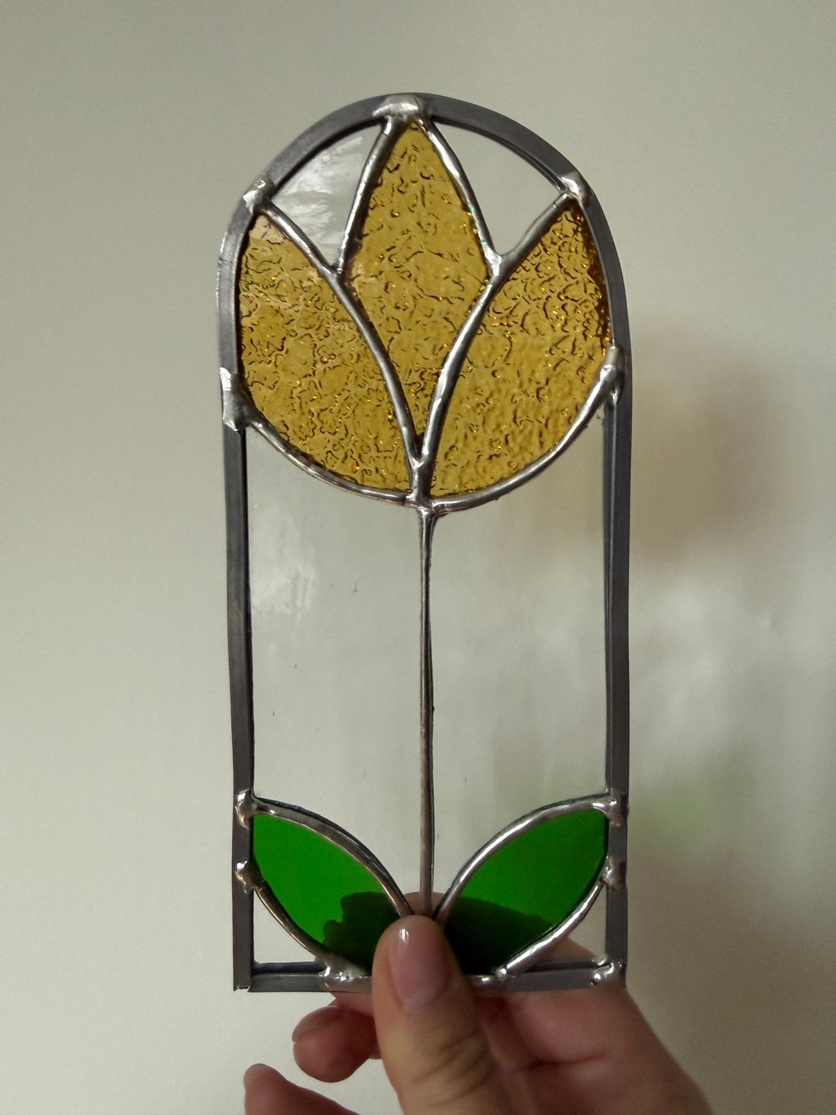 Glas in lood tiffany tulp, Ophalen of Verzenden, Nieuw, Meerkleurig, Glas