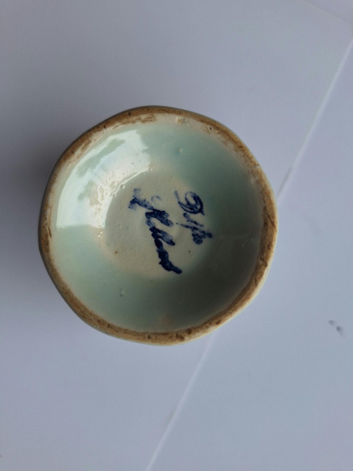 Antieke Chinese gemberpot met blauw-wit decor, Ophalen