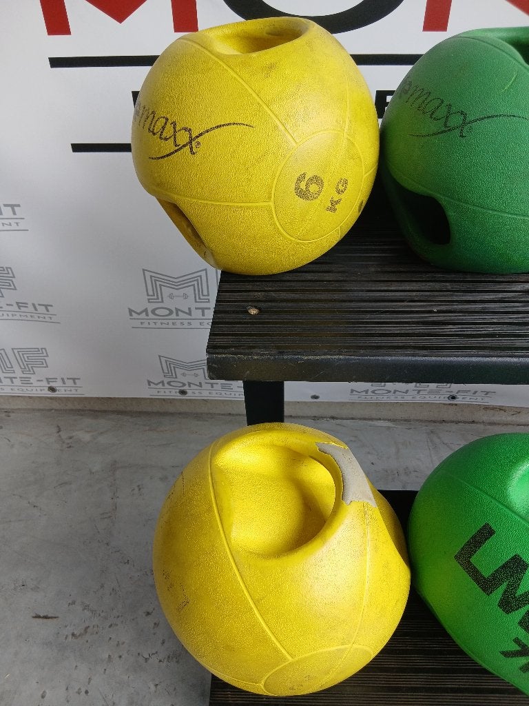 LMX Lifemaxx medicine Ball Set - 6kg, 7kg, 8kg, 9kg, 10kg, Ophalen, Gebruikt, Benen, Medicijnbal