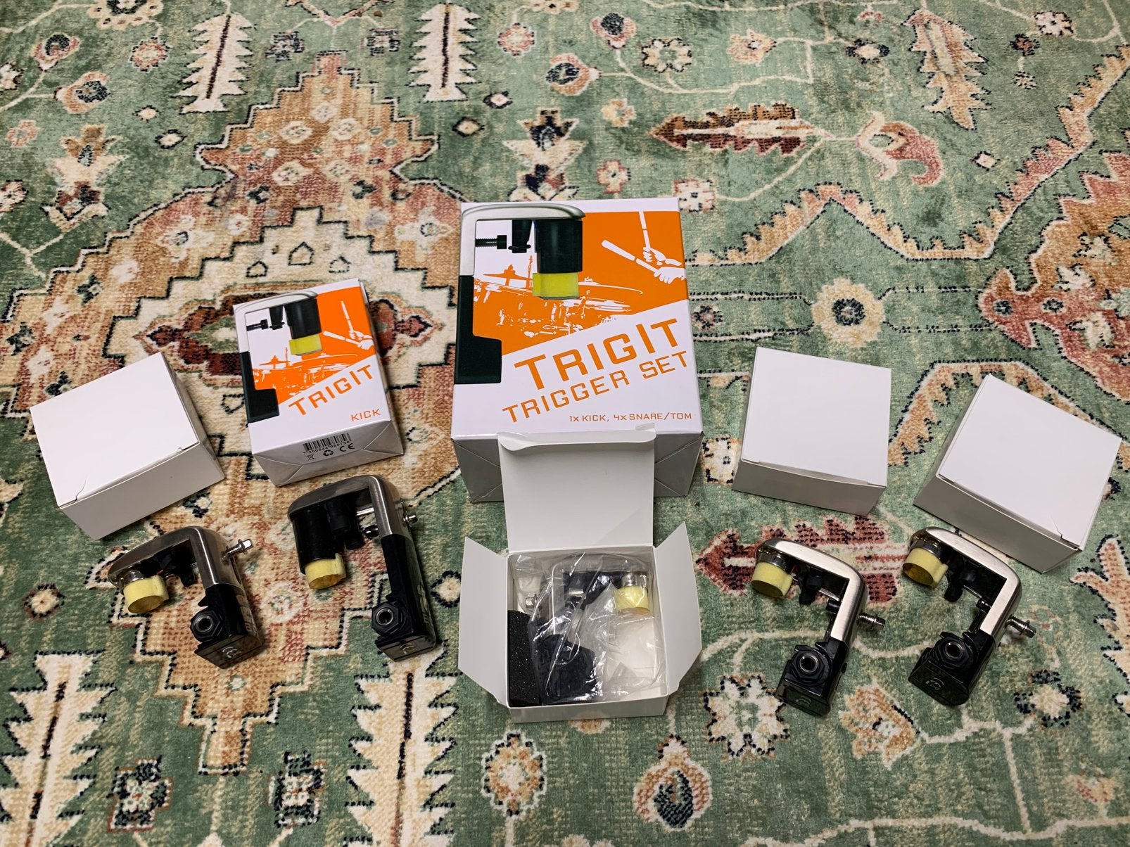 2box drumtriggerset 5 delig, Muziek en Instrumenten, Ophalen of Verzenden, Zo goed als nieuw, Overige merken