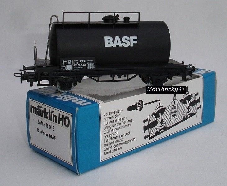 Märklin 4440 BASF Ketelwagen Mat Zwart !, Gelijkstroom of Wisselstroom, Ophalen of Verzenden, Märklin, Nieuw