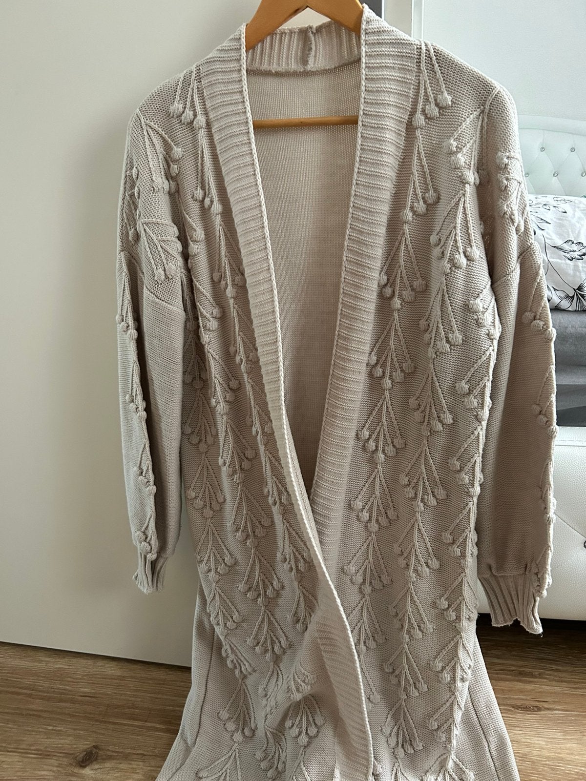 Dames vest lang, Ophalen, Zo goed als nieuw, Beige