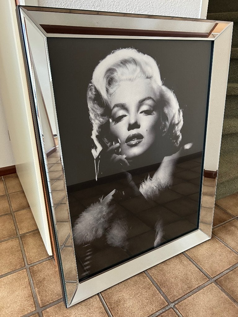Marilyn Monroe Spiegelschilderij, Ophalen, Zo goed als nieuw, Schilderij, 75 – 100