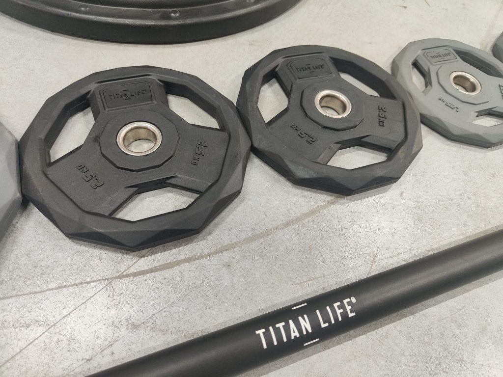 Titan Life Bodypump Set – Zwart/Grijs – Compleet, Ophalen, Titan Life, Benen, -