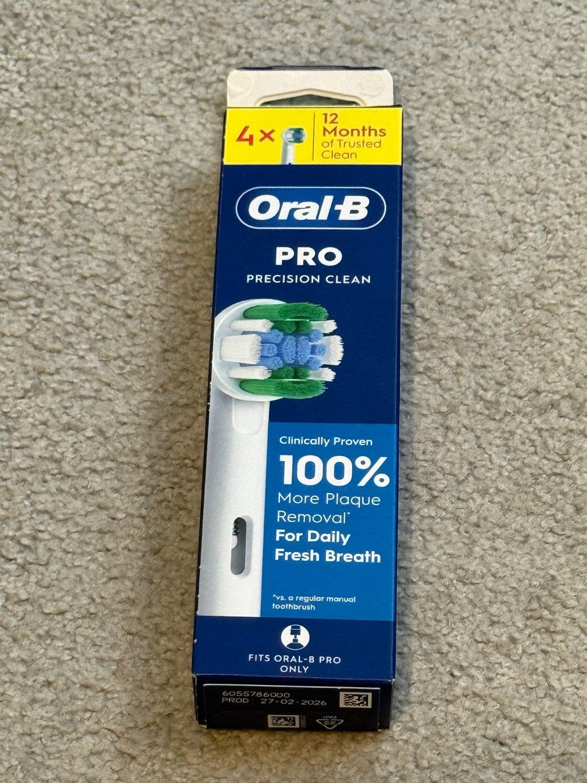 Oral-B PRO Precision Clean opzetborstels (4 stuks), Ophalen of Verzenden, Nieuw, Mondverzorging