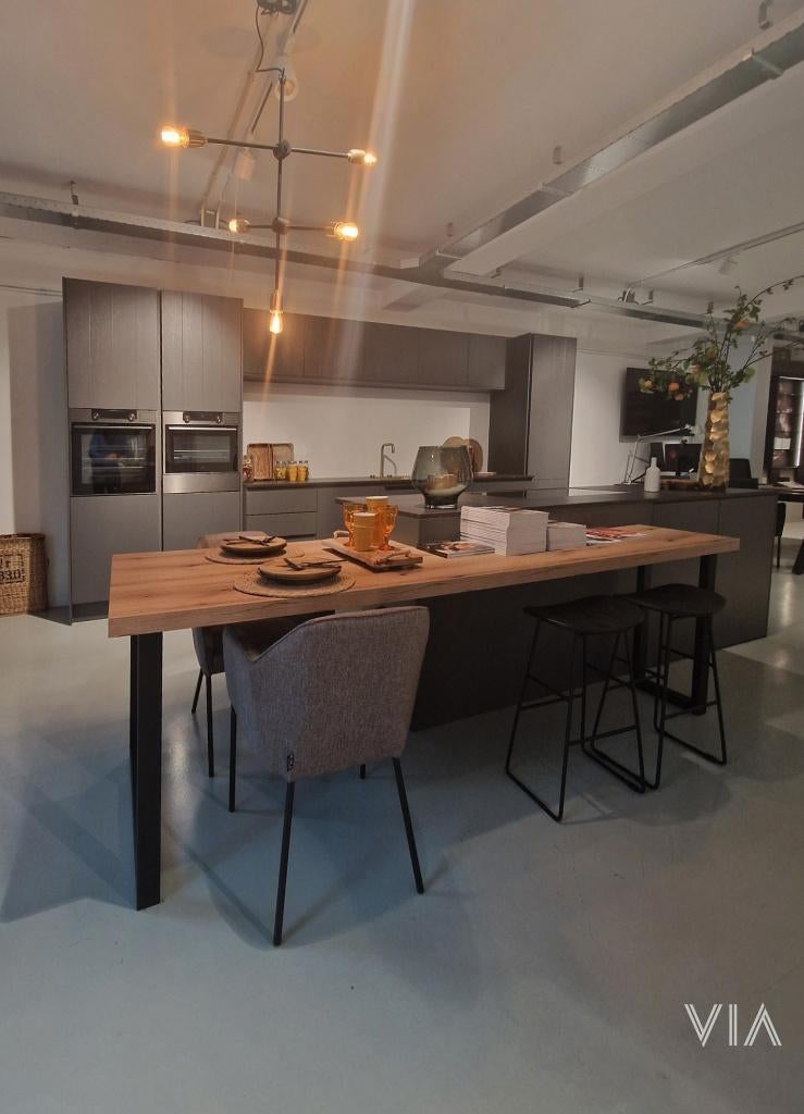 Showroomkeuken luxe kwaliteitskeuken - keramiek - Atag, Ophalen, Zo goed als nieuw, Met kookeiland, Overige kleuren