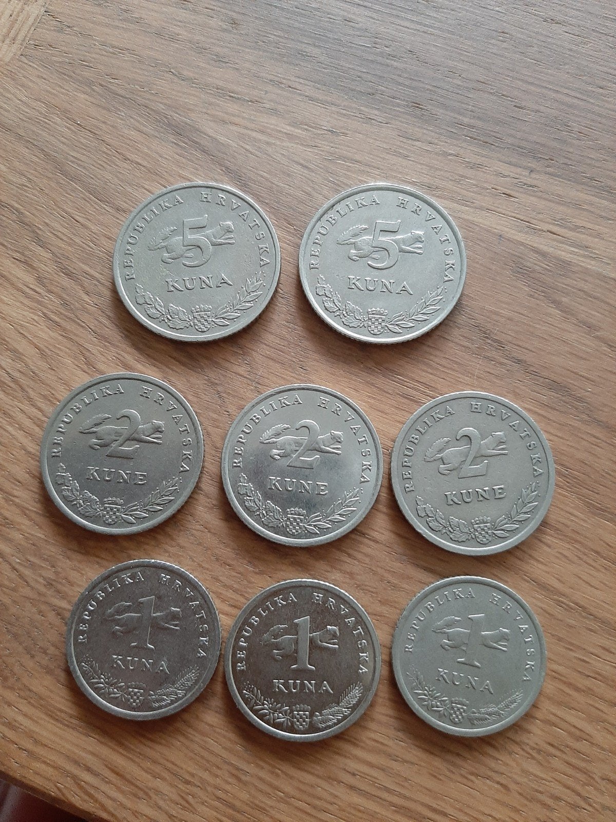 Kroatische Kuna munten set - Diverse jaren, Postzegels en Munten, Ophalen of Verzenden, Zuidoost-Azië, Setje