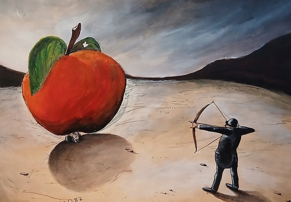 Atelieropruiming – Origineel modern schilderij- Hoge korting, Antiek en Kunst, Kunst | Schilderijen | Modern, Papier/karton, Figuren