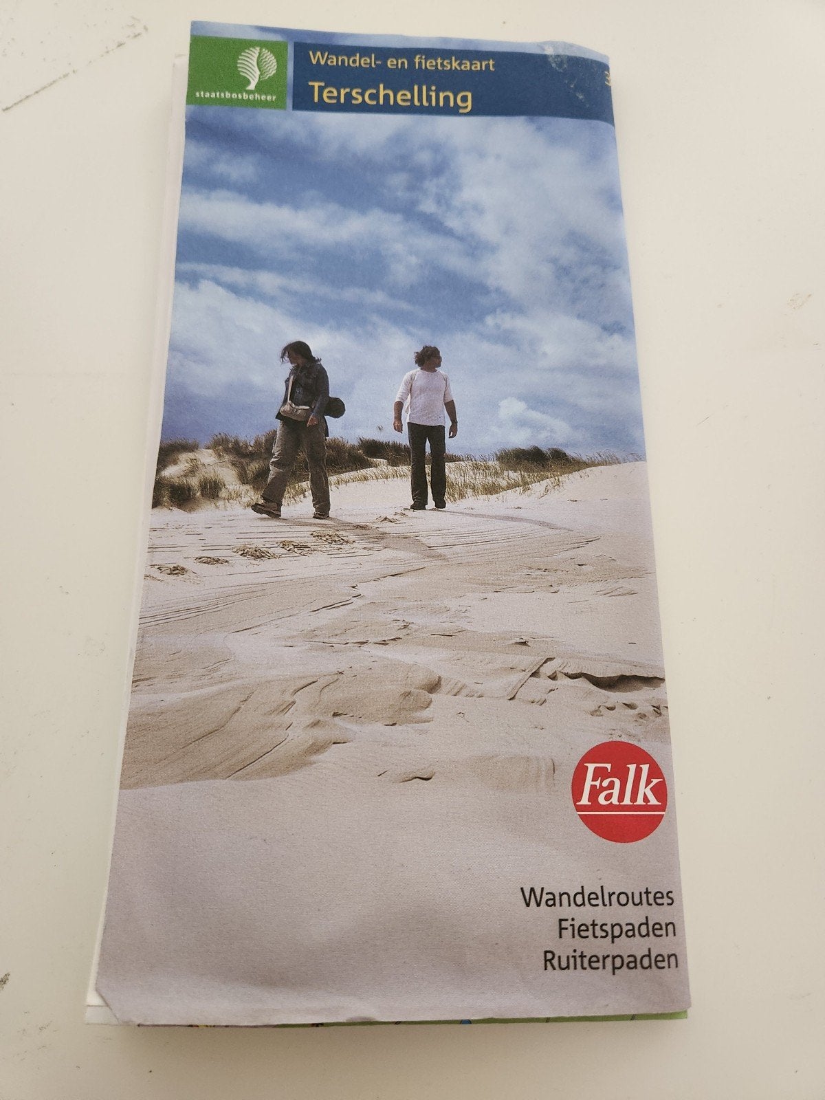 Terschelling wandel en fiets kaart, Gelezen, 2000 tot heden, Ophalen of Verzenden, Landkaart
