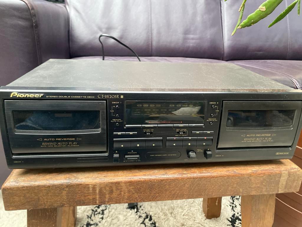 Pioneer CT-W205R Stereo Dubbel Cassettedeck, Ophalen of Verzenden, Dubbel, Auto-reverse