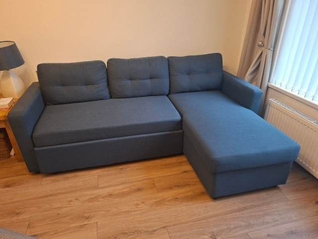 Luxe L-vormige slaapbank – Perfect voor elke woonkamer, Ophalen of Verzenden, Nieuw, Stof, Luxe