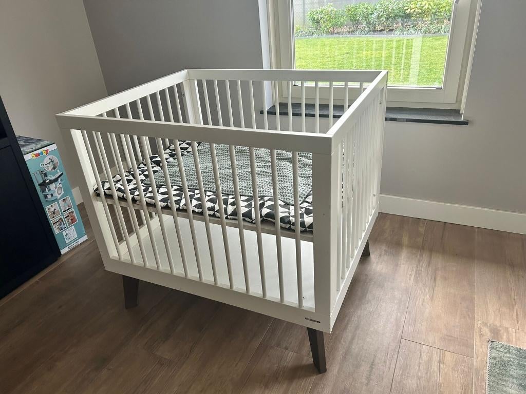 Kidsmill box sixties - walnoot, Ophalen, Gebruikt, Boxkleed