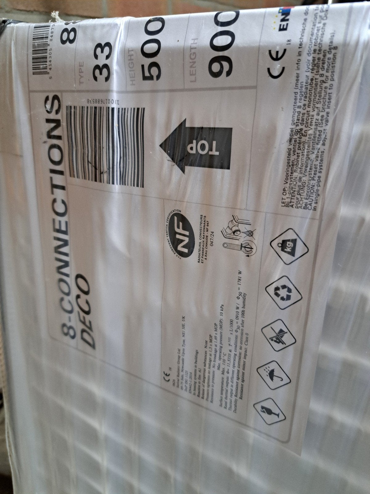Radiator NieuwHenrad Everest Line, Doe-het-zelf en Verbouw, Verwarming en Radiatoren, Ophalen, Radiator, Nieuw, Minder dan 60 cm