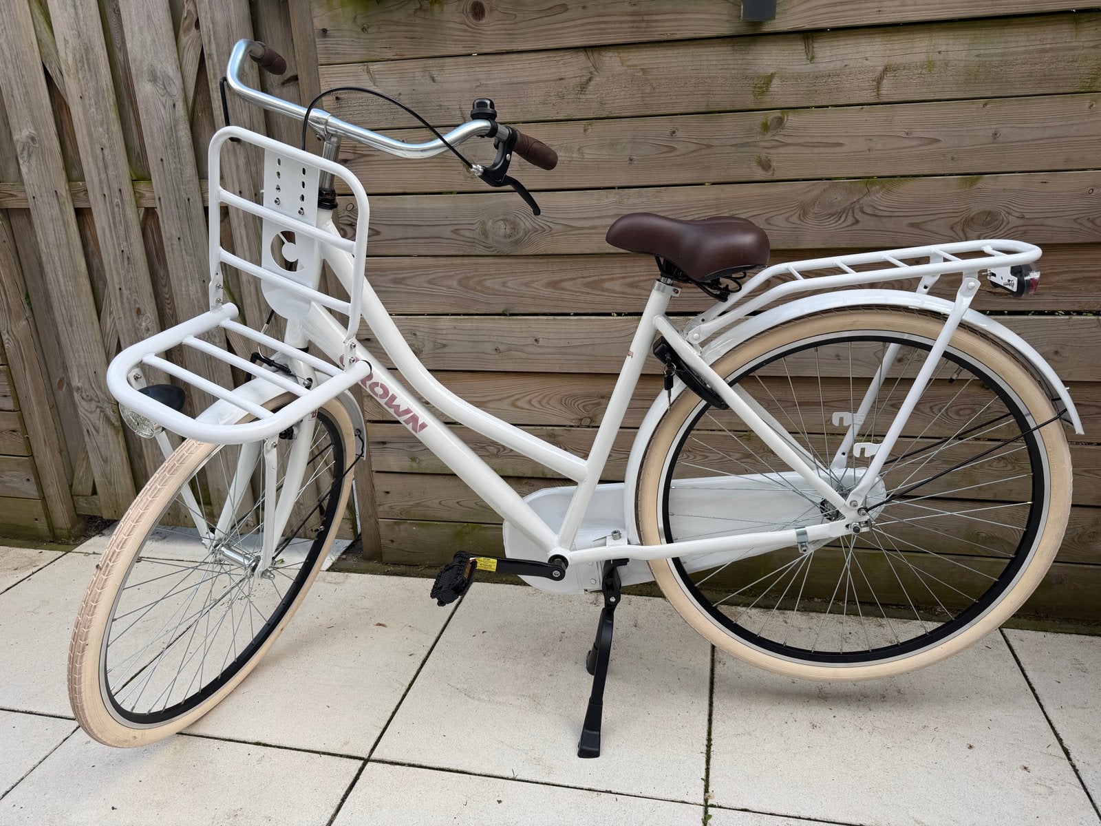 Nieuwe Crown 28 inch transportfiets, framemaat 53. NIEUW, Terugtraprem, 53 tot 56 cm, Nieuw, Ophalen