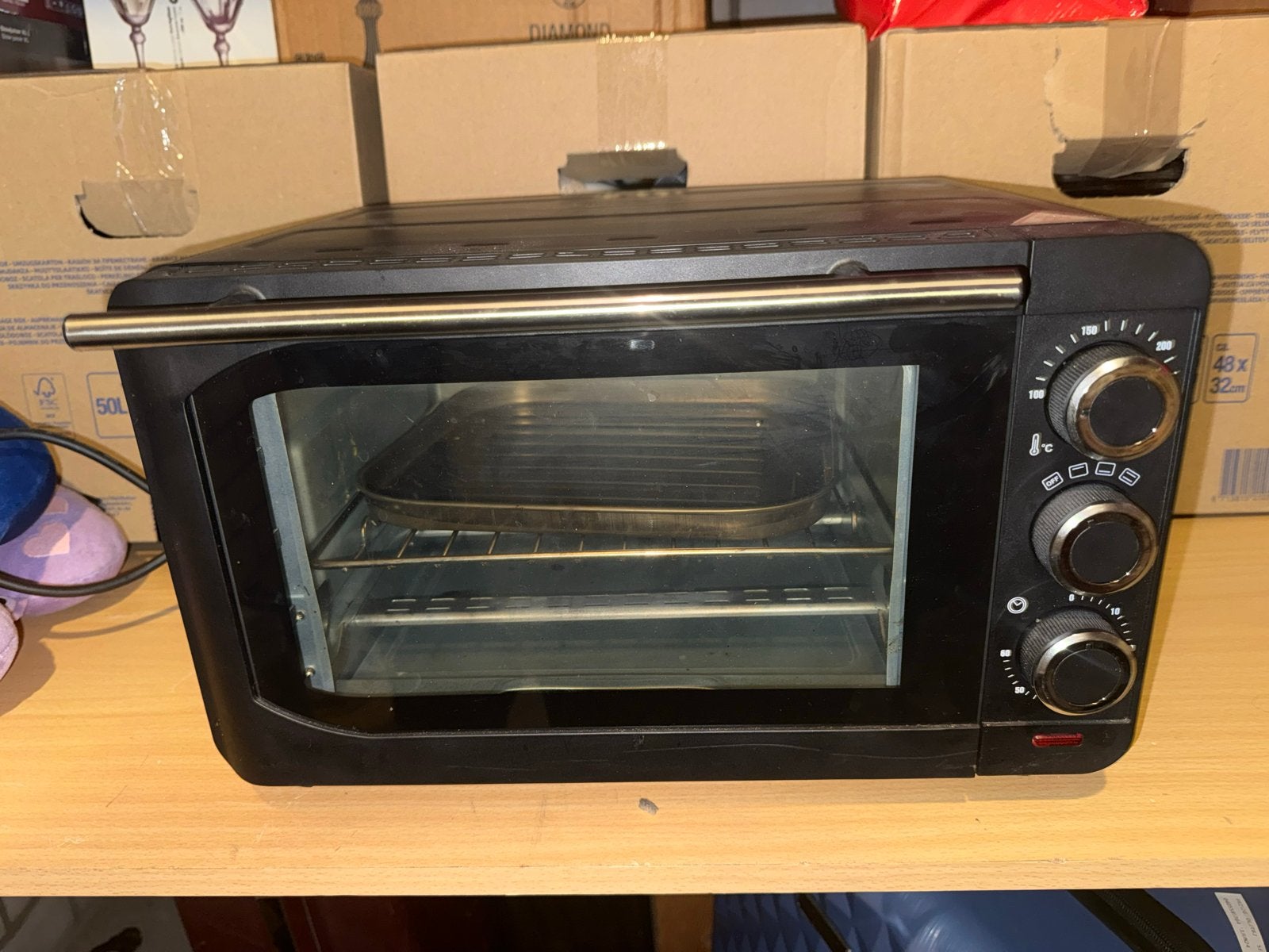 Nieuwe Mini Oven - Compact en Veelzijdig, Ophalen, Minder dan 45 cm, Overige merken, Nieuw