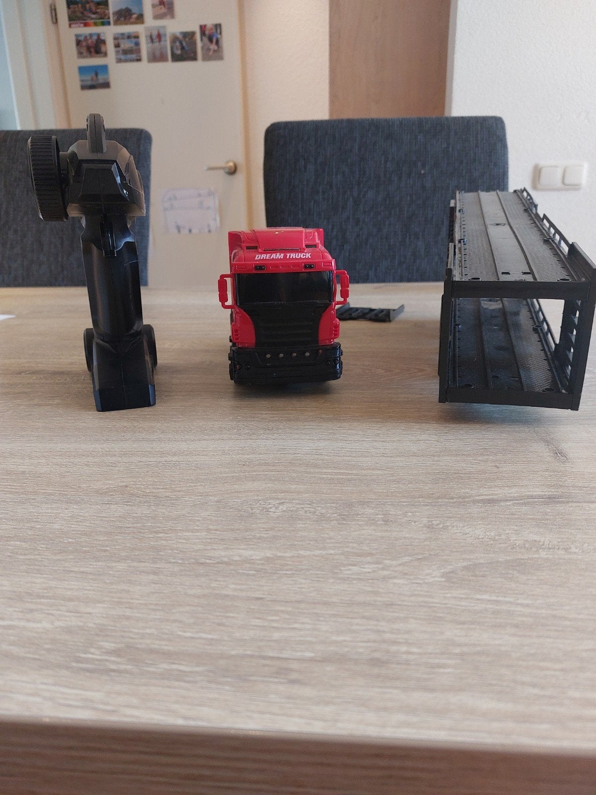 Bestuurbare vrachtauto met oplegger, Ophalen, Gebruikt