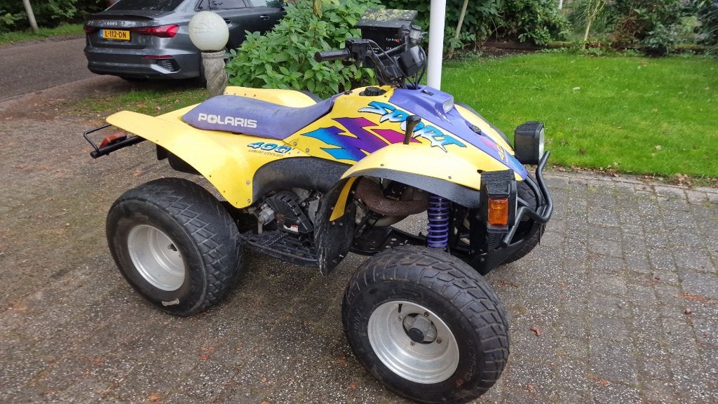 Quad  polaris sport 400 kenteken l7e, 400 cc, 1 cilinder, 12 t/m 35 kW
