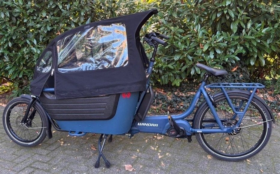 Nieuwe Winora Fub 2 Bakfiets - Slechts 12 km gereden!, 3 kinderen, Schijfrem, Ophalen, Overige merken