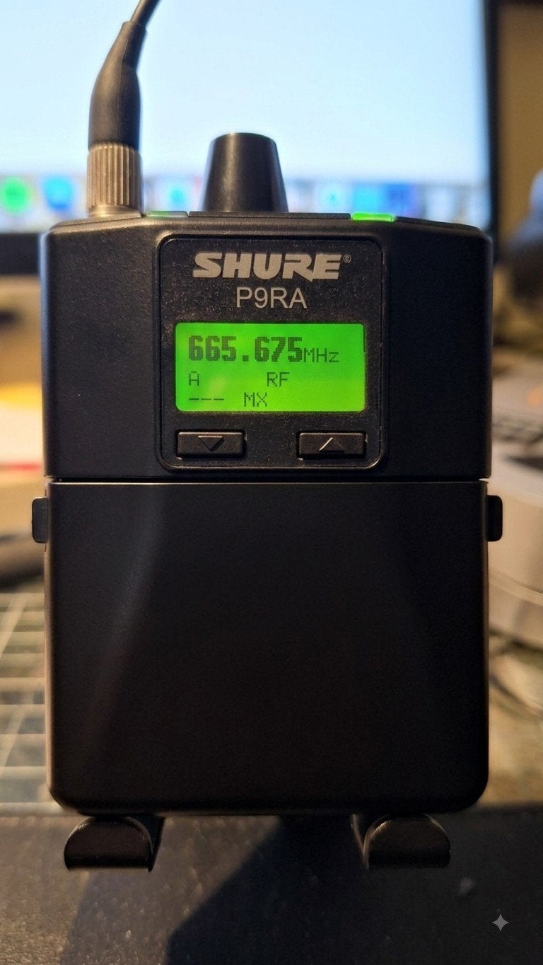 Shure PSM900 P9T Transmitter & P9RA Ontvanger Set, Ophalen of Verzenden, Gebruikt, Overige typen, Draadloos