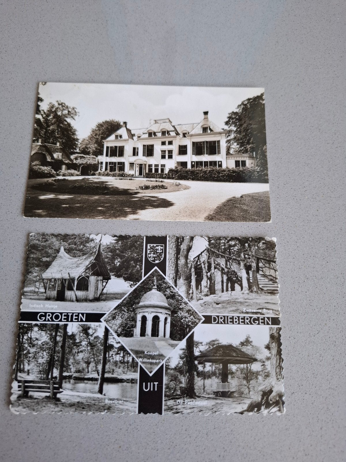 Twee oude ansichtkaarten Driebergen, Ophalen of Verzenden