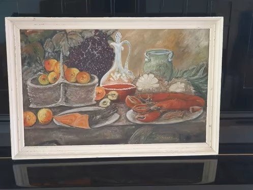 Kristian Immanuel Anderberg {1881-1955) fruit kreeft wijn, Ophalen