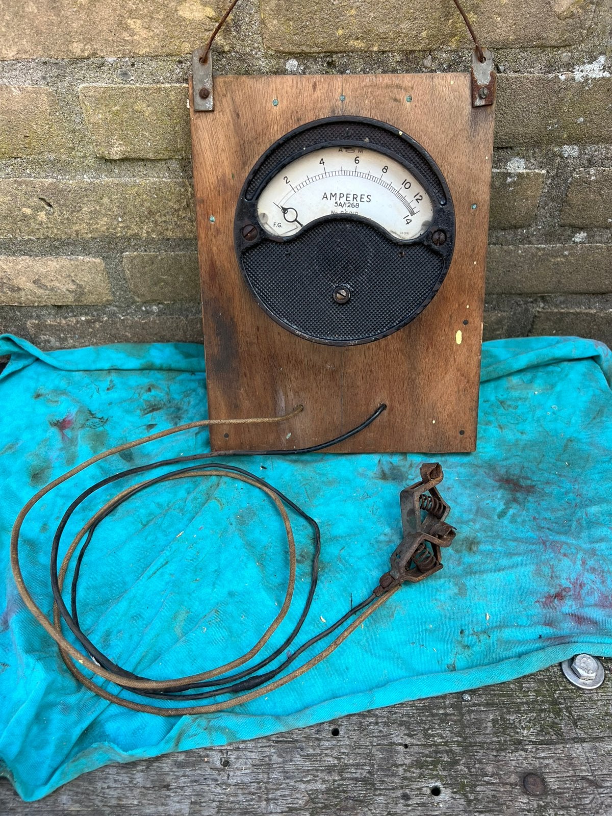 Vintage ampèremeter, Ophalen of Verzenden, Gebruikt