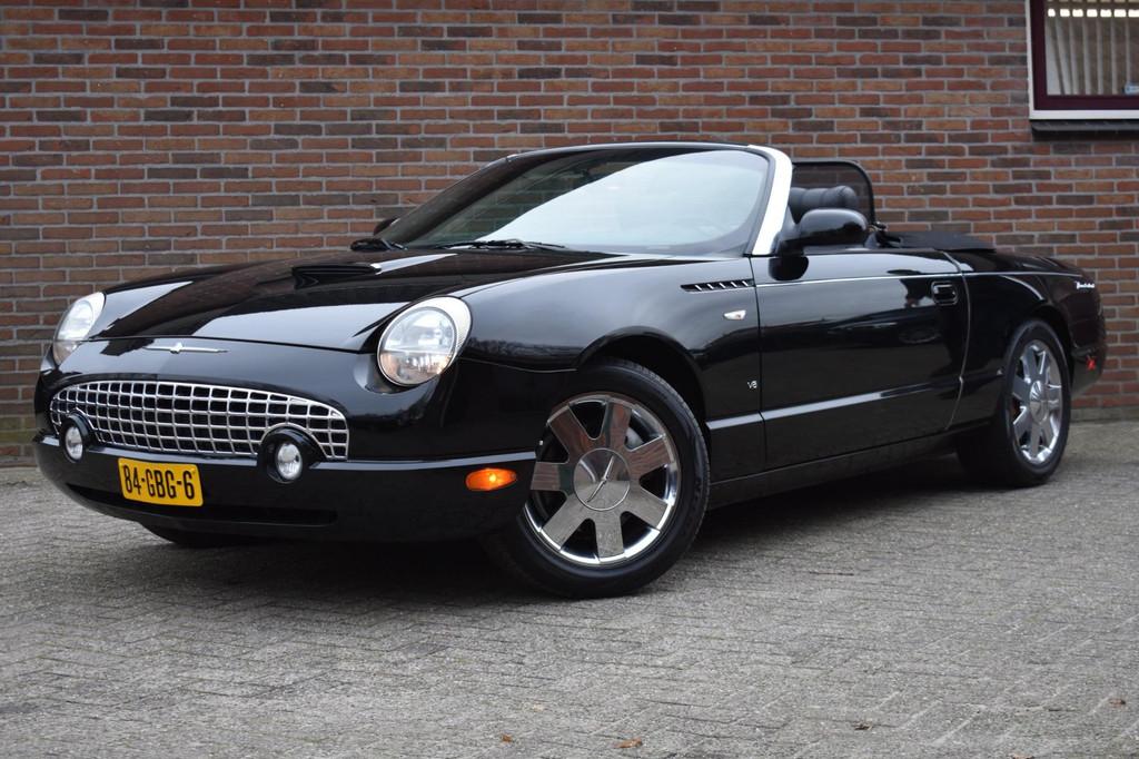 Ford THUNDERBIRD '02 Hardtop Leder Clima Inruil mogelijk, Auto's, Automaat, Cabriolet, 1645 kg, Zwart
