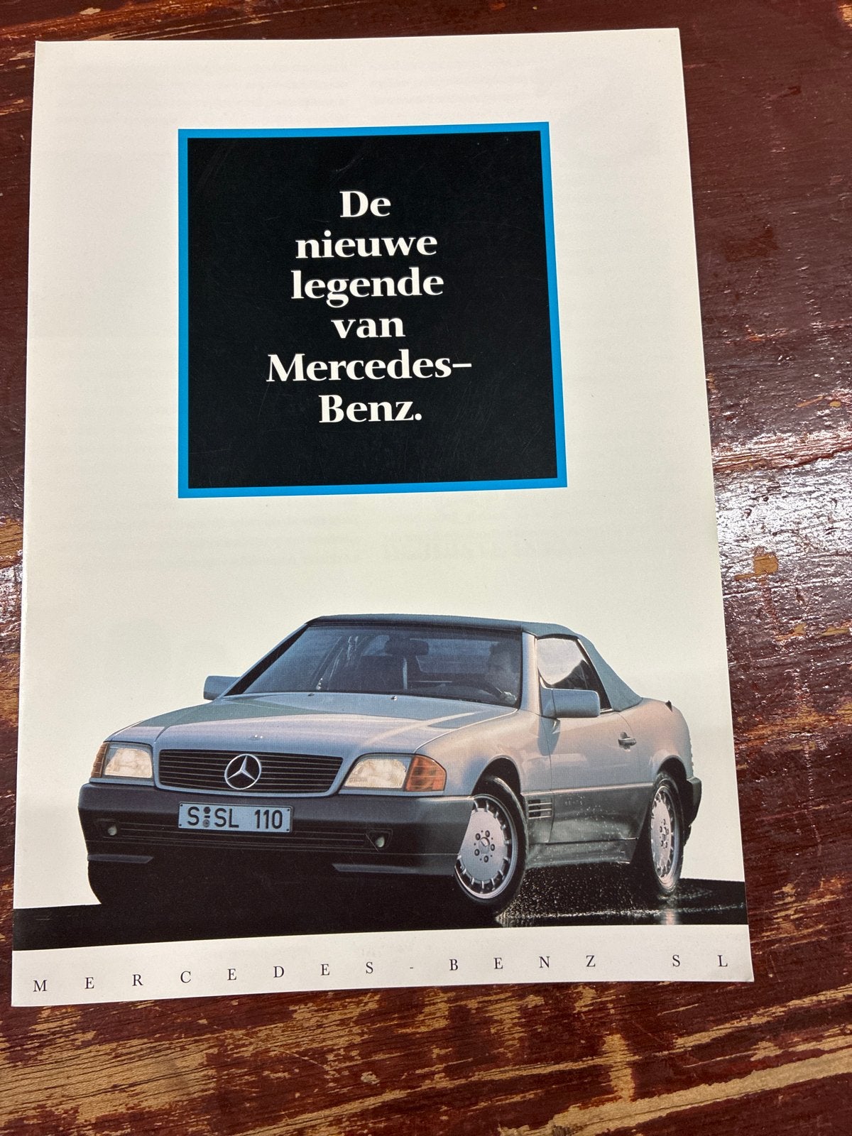 Mercedes-Benz SL 110 Brochure - De nieuwe legende, Boeken, Ophalen of Verzenden, Zo goed als nieuw, Mercedes