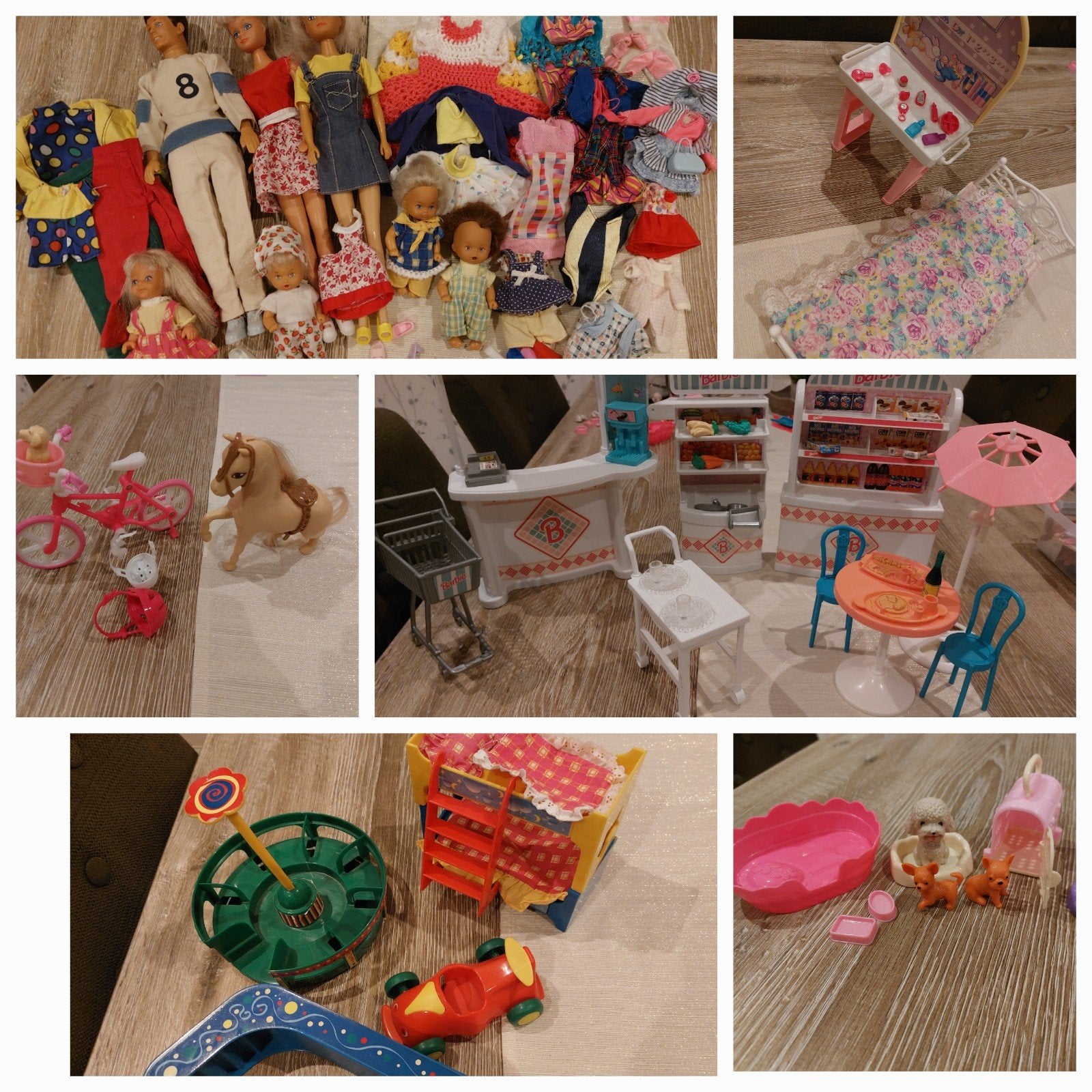Grote Barbie speelgoedset met poppen en accessoires, Kinderen en Baby's, Speelgoed | Poppen, Ophalen, Gebruikt, Barbie