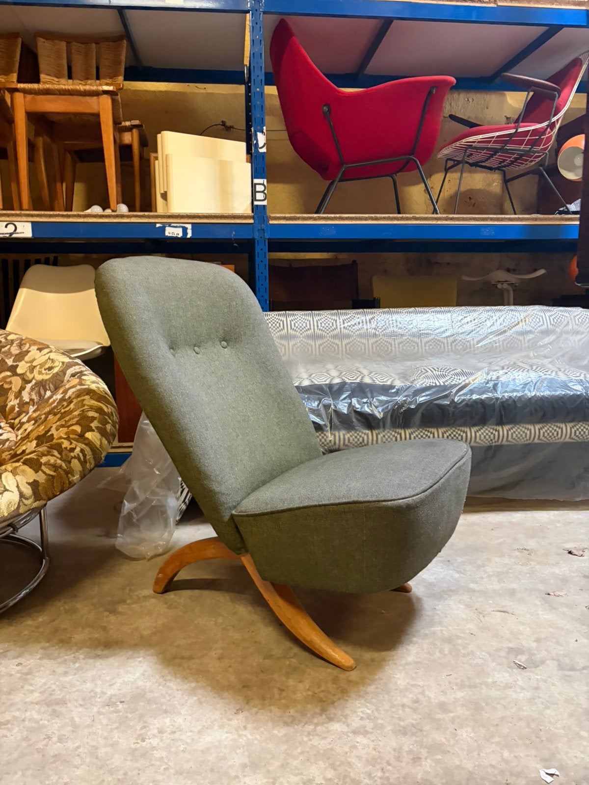 Theo Ruth Artifort congo fauteuil vintage design stoel, Ophalen, Gebruikt