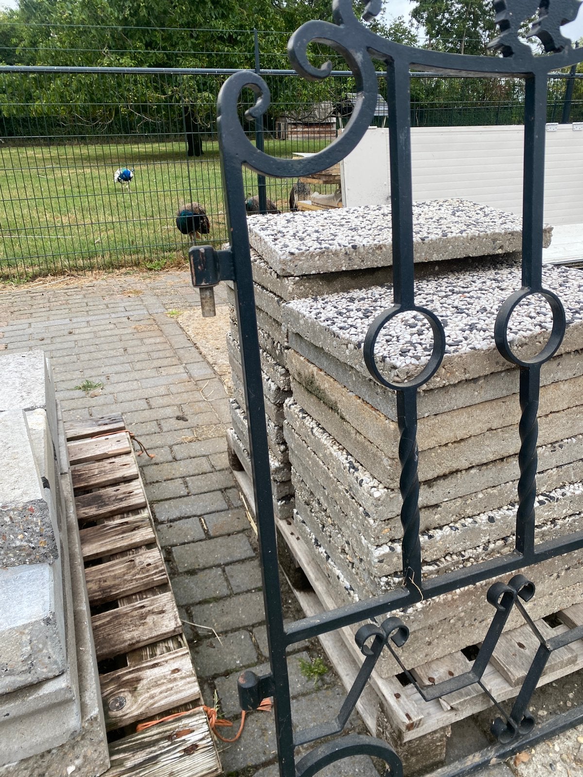 Gietijzeren hek, Ophalen, Gebruikt, IJzer, Sierhekwerk