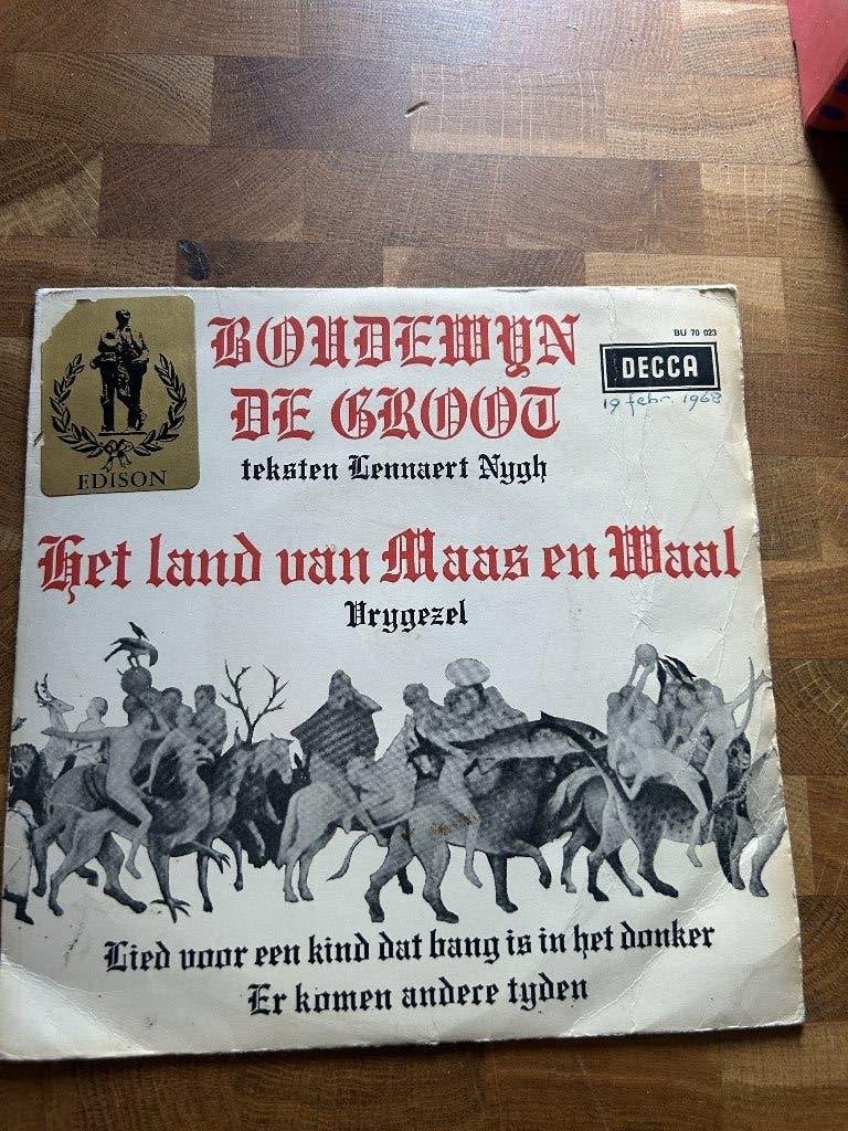 Boudewijn de Groot Het land van maas en waal single, Ophalen of Verzenden, Gebruikt, Nederlandstalig