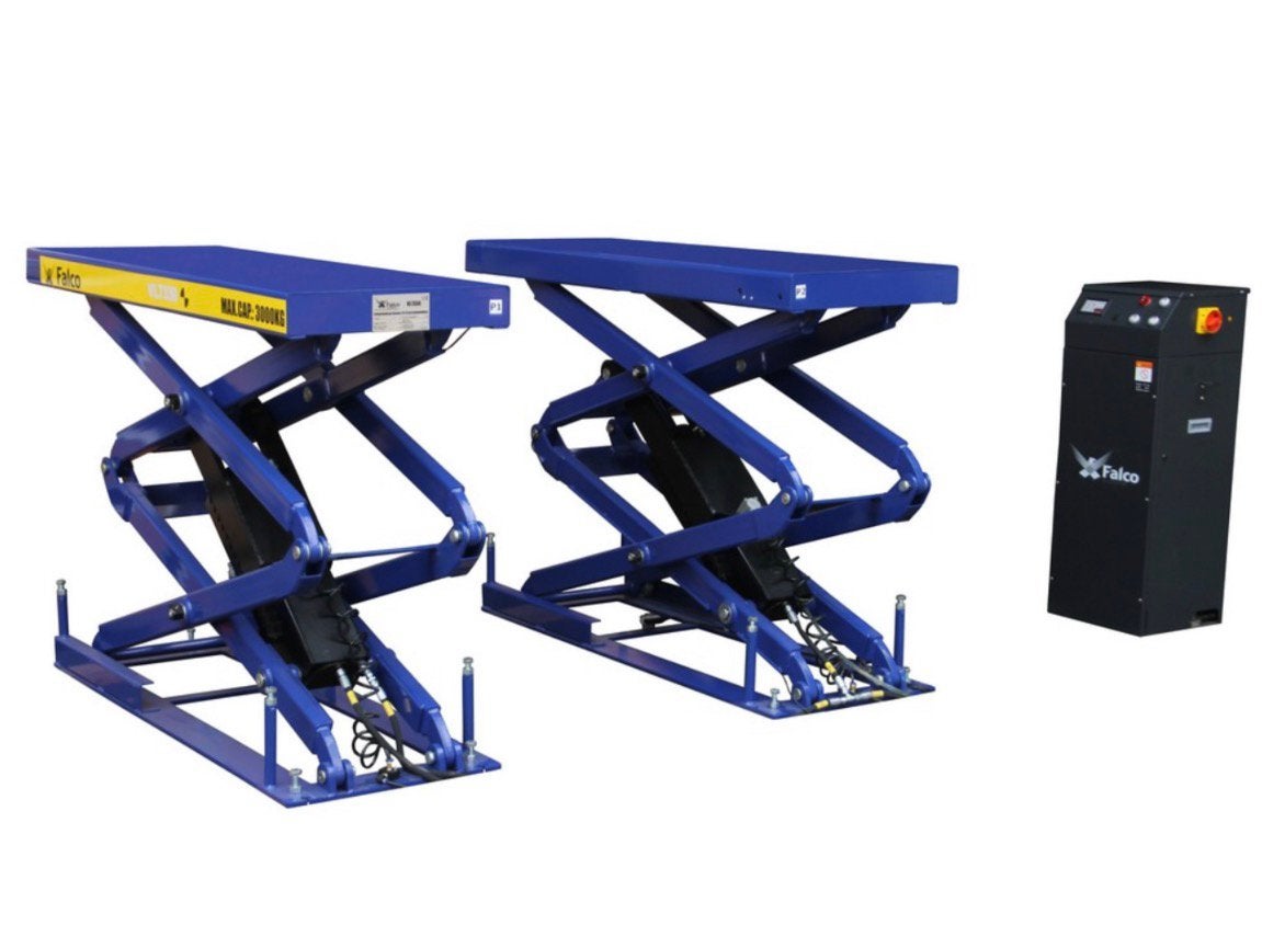 Dubbele schaarlift inbouw 3000kg 400V / Nieuw