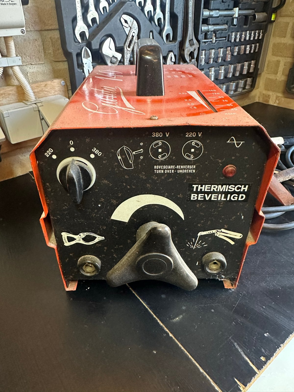 Garda 140 MMA Lasapparaat - Thermisch Beveiligd, Ophalen, Gebruikt, Minder dan 150 ampère, Elektroden
